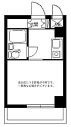 スカイコート横浜平沼 ワンルームの間取図画像