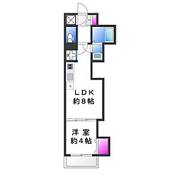 F asecia Attivo II 2階1LDKの間取り