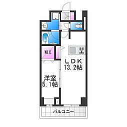 M-style 1LDKの間取図画像