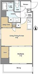 リヴィコート下落合 5階1LDKの間取り