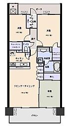 ザ・フォレストレジデンスブライトリーフ 18階3LDKの間取り