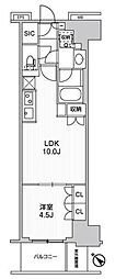 WORVE横浜伊勢佐木町 1LDKの間取図画像
