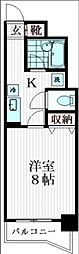 ソフィアコート 1Kの間取図画像