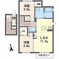 シャーメゾン西船迫 202 ｜ 宮城県柴田郡柴田町西船迫１丁目3-36（賃貸アパート2LDK・2階・59.70㎡） その2