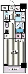 クレヴィア本郷 1Kの間取図画像
