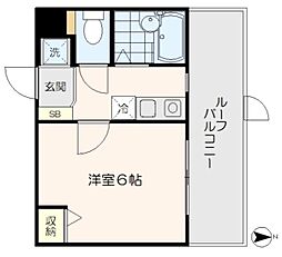 フェリーチェ豊玉中壱番館 1Kの間取図画像