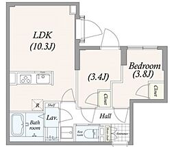 GRAN PASEO 目黒花房山 1階1SLDKの間取り