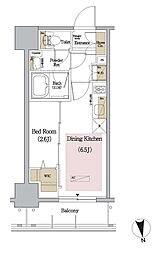 アーバネックス新御徒町 5階1DKの間取り