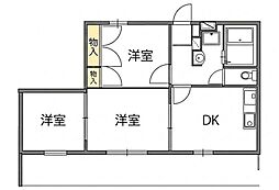 PARK・ヴィラ 3DKの間取図画像