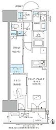 パークアクシス品川天王洲アイル 12階2LDKの間取り