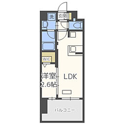 グランフォーレプライム六本松 1LDKの間取図画像