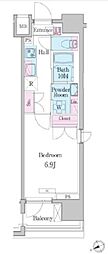 デュオメゾン品川戸越 1Kの間取図画像