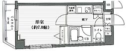 ガラ・シティ幡ヶ谷 1Kの間取図画像