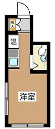 DIAMOND RESIDENCE堤通 3階ワンルームの間取り