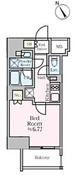 リビオメゾン浅草橋 1Kの間取図画像