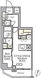 ARKMARK世田谷砧 5階1LDKの間取り