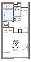 レオパレスノエル 1Kの間取図画像