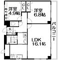 パークハイツ岡山手2階8.6万円