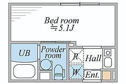 LEGALAND阿佐ヶ谷 1Kの間取図画像