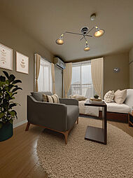 メープルヒルズ 2階1Kのリビング/ダイニング