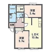 アネーロＣ 00202 ｜ 群馬県伊勢崎市曲沢町671-44（賃貸アパート2LDK・2階・50.88㎡） その2