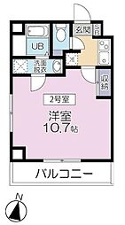 シェラトン南千住 3階1Kの間取り