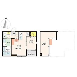 LOFTRIA大正 1LDKの間取図画像