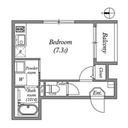 間取図画像 ワンルーム