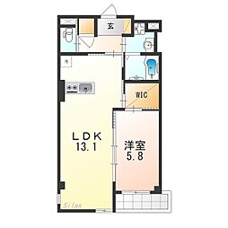 間取図画像 1LDK