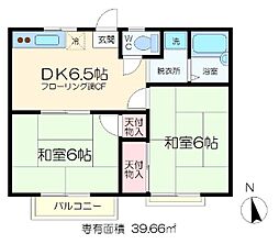 スカイハイツＡ・Ｂ 2階