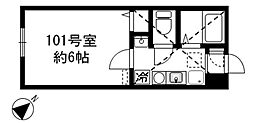 リーヴェルポート上大岡シエロ 1Kの間取図画像