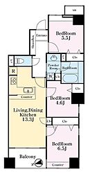 ベルメゾン文京白山 3LDKの間取図画像