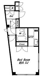 TDコート 1Kの間取図画像