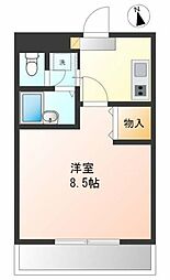プレソルティー川口元郷 1Kの間取図画像