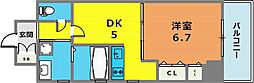 間取図画像 1DK