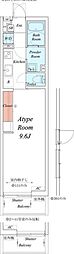 リブリ・プルーリオン 1Kの間取図画像