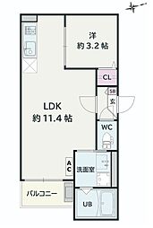 Jack matobakitaI 1LDKの間取図画像