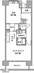 T'sgarden清瀬 1LDKの間取図画像