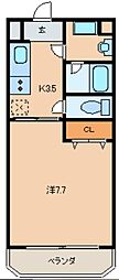 アネシス 1Kの間取図画像
