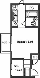 ＡＰＴ4316 2階1SKの間取り