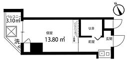柏木MURA 1Kの間取図画像