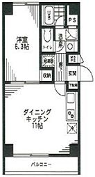 東京メトロ銀座線 浅草駅 徒歩15分の賃貸マンション 3階1LDKの間取り
