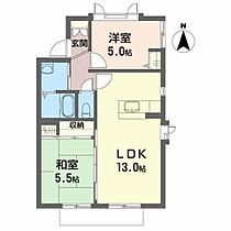 ジュラアーク B103 ｜ 福島県南相馬市原町区国見町３丁目58-2（賃貸アパート2LDK・2階・51.90㎡） その2