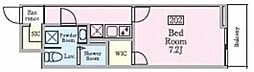 CITYCREATION北千住 1Kの間取図画像