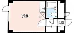 湯島アパートメントハウス ワンルームの間取図画像