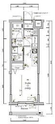 スカイコートグレース中野哲学堂 ワンルームの間取図画像