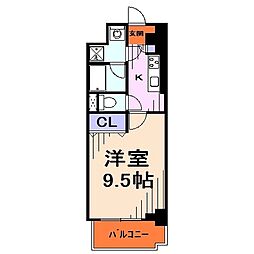 Sansei-K 1Kの間取図画像