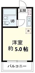パステル小山 ワンルームの間取図画像