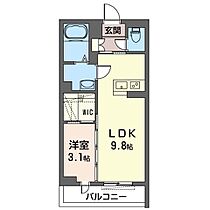 グランフェルス神崎 00303 ｜ 茨城県水戸市天王町1-19（賃貸マンション1LDK・3階・34.00㎡） その2