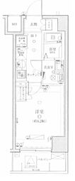 リヴシティ武蔵浦和 1Kの間取図画像